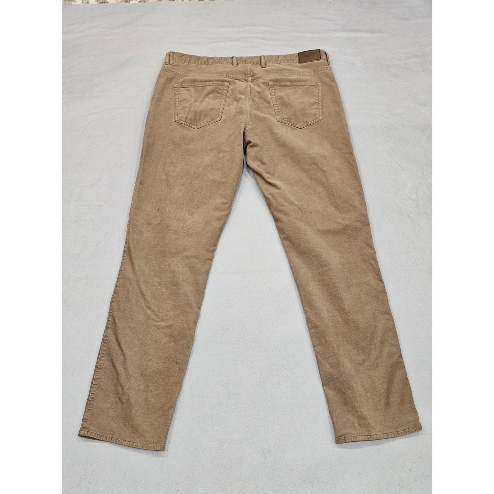 Peter Millar Corduroy Pants Camel Khaki Tan Dress Golf Chino Mens Sz 38 X 31 - Picture 3 of 14